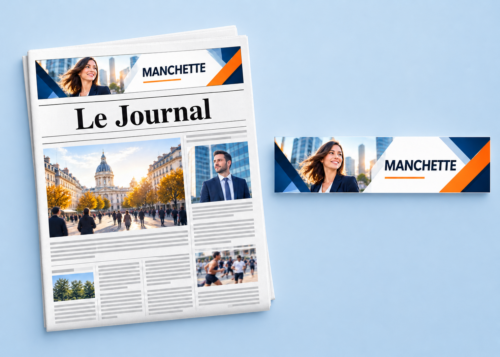 Exemple de manchette publicitaire dans la presse