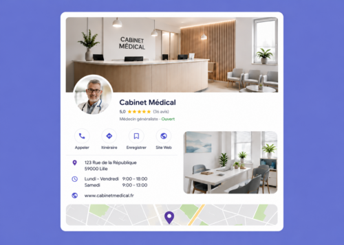 Création et optimisation d'une fiche établissement Google my business