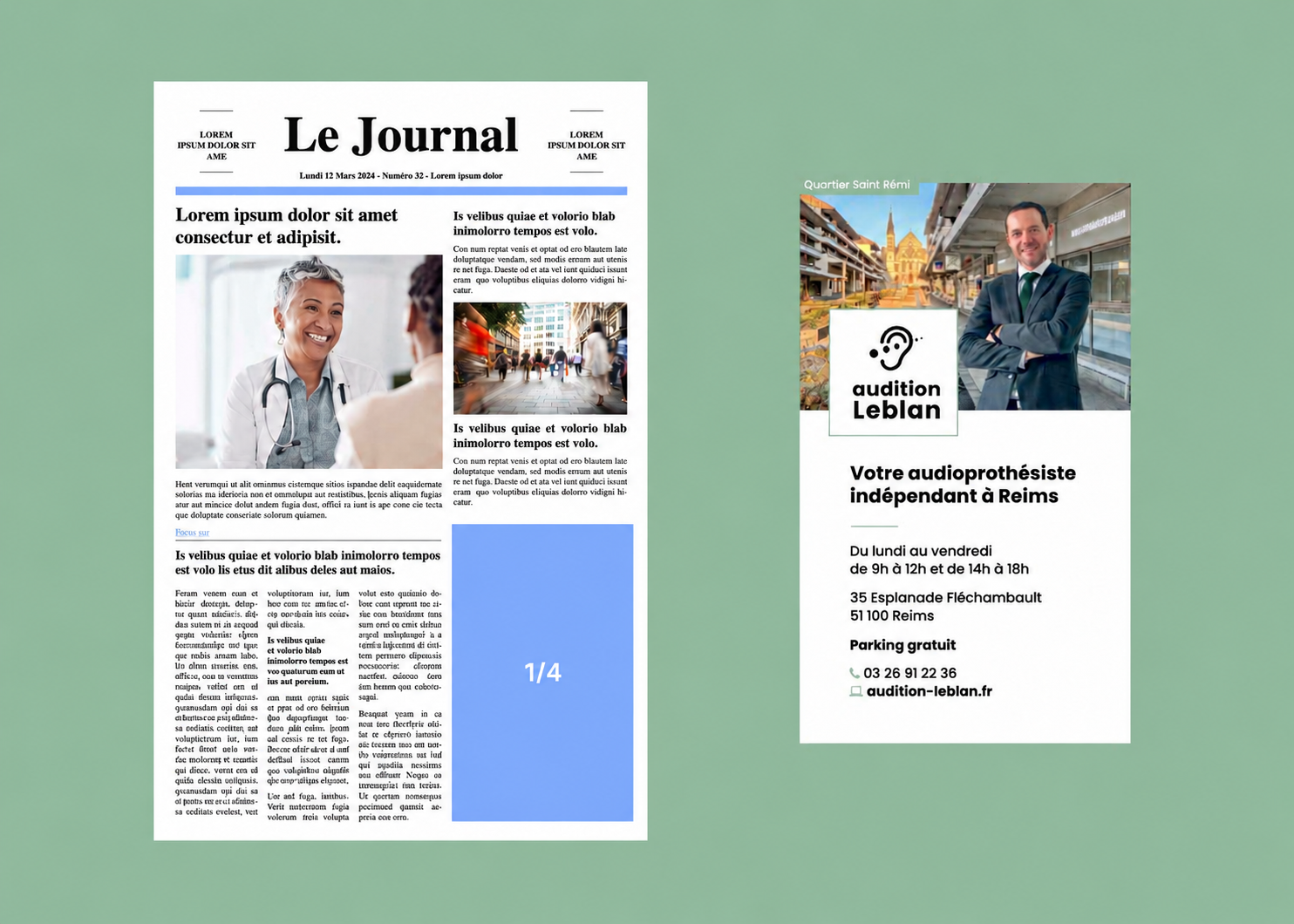 1/4 publicitaire
